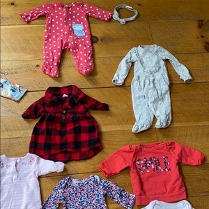 Bundle of baby girl clothes